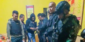 Papuans arrested and blindfolded in an Indonesian military crackdown in Maybrat Sept 2021
