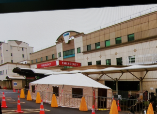 Middlemore Hospital triage tent