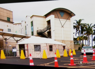 Middlemore Hospital triage tent