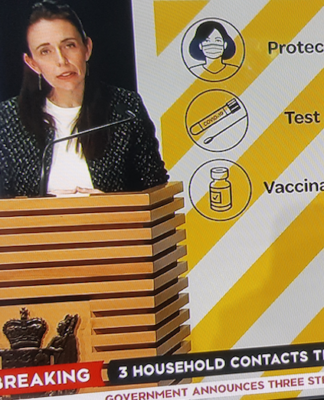 NZ Prime Minister Jacinda Ardern 040921