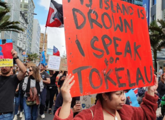 An Auckland climate rally