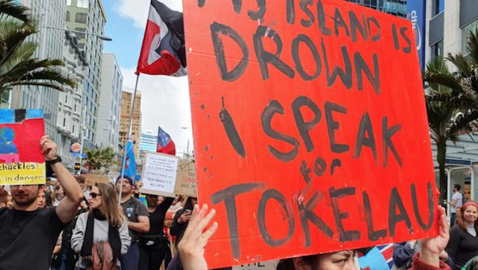 An Auckland climate rally
