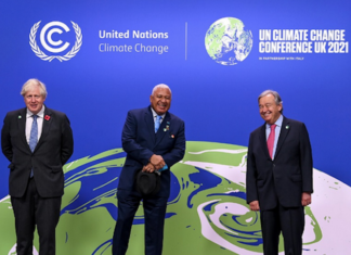 Fiji Prime Minister Voreqe Bainimarama at COP26