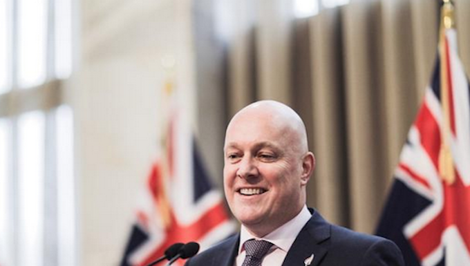 New NZ National Party leader Christopher Luxon