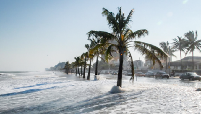 Coastal flooding in Fort Lauderdale, Florida.