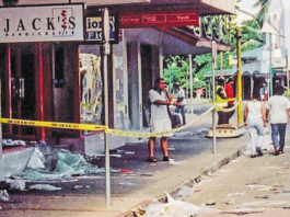 Damage in Suva after Fiji's third coup in 2000.