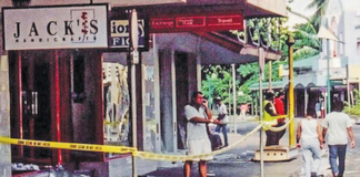 Damage in Suva after Fiji's third coup in 2000.