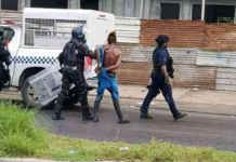 Solomon Islands police arrest a suspect