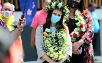 Prime Minister Jacinda Ardern at Mangere