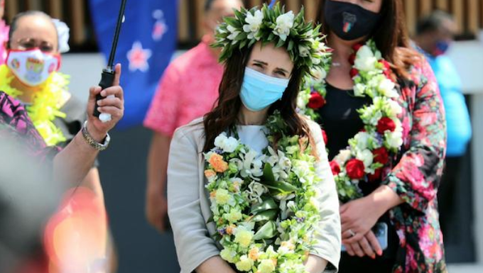 Prime Minister Jacinda Ardern at Mangere