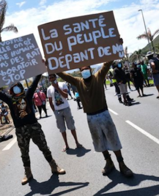 Noumea covid protest