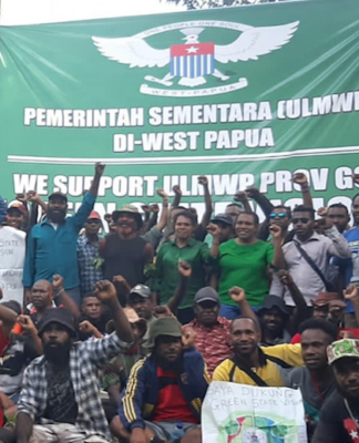 A Papua Green State rally