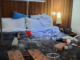 The hotel room lab raided by PNG police