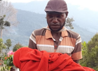 The funeral of two-year-old Nopelinus Sondegau