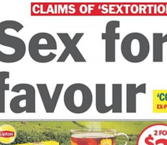 Sex currency of bribes