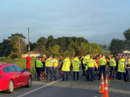 Te Hana anti-vaxxer protest