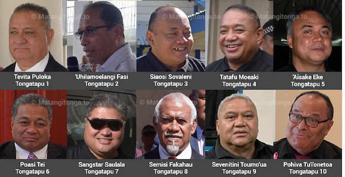 Tongatapu MPs elected