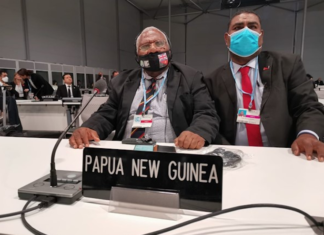 PNG Prime Minister’s Special Envoy and Minister for Environment Conservation and Climate Change Minister Wera Mori