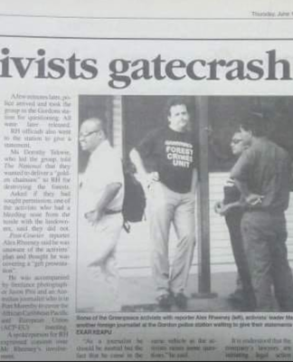 "Activists gatecrash RH!"