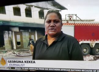 Freelance journalist Georgina Kekea