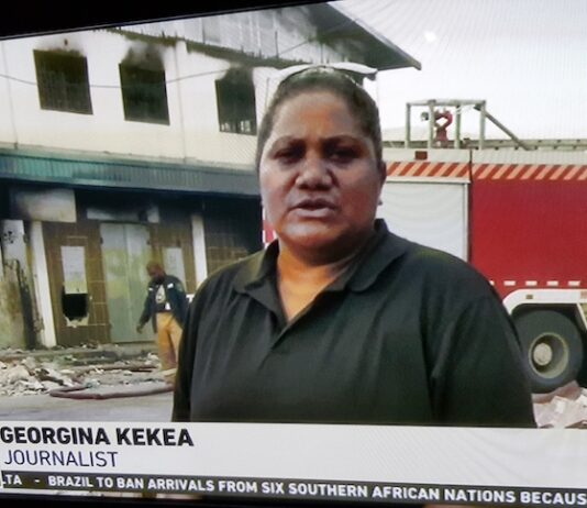 Freelance journalist Georgina Kekea