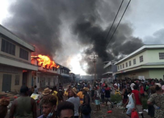 Rioting in Honiara