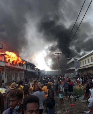 Rioting in Honiara