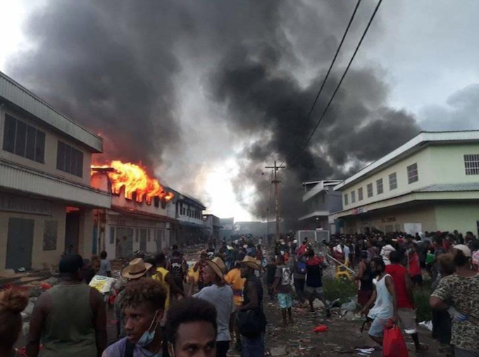 Rioting in Honiara