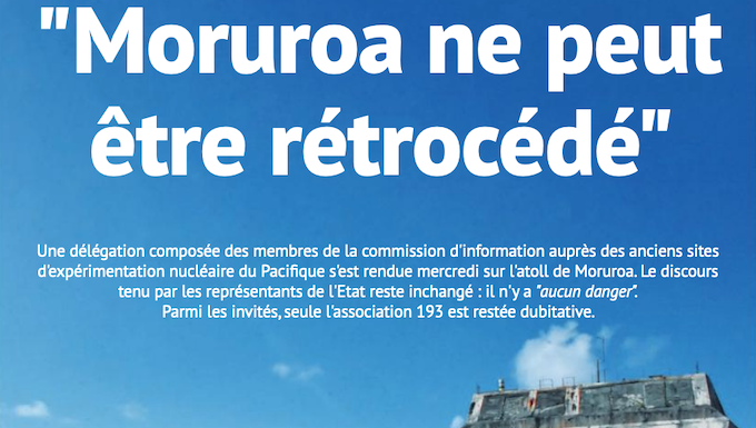 French nuclear experts offer reassuring but contradictory ‘clear answers’ to investigative book Toxic Moruroa nuclear 'answers'