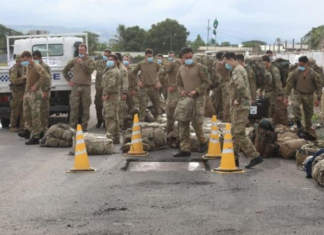 New Zealand Defence Force troops in Honiara