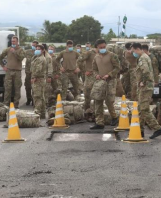 New Zealand Defence Force troops in Honiara