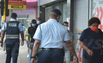Fiji police check covid-19 protocols