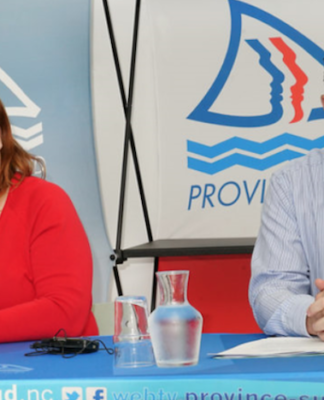 Southern province President Sonia Backes and Public Prosecutor Yves Dupas