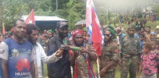 Unexploded bomb in West Papua