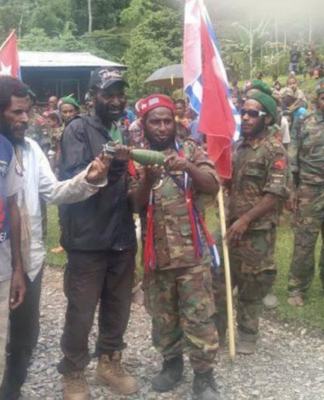 Unexploded bomb in West Papua