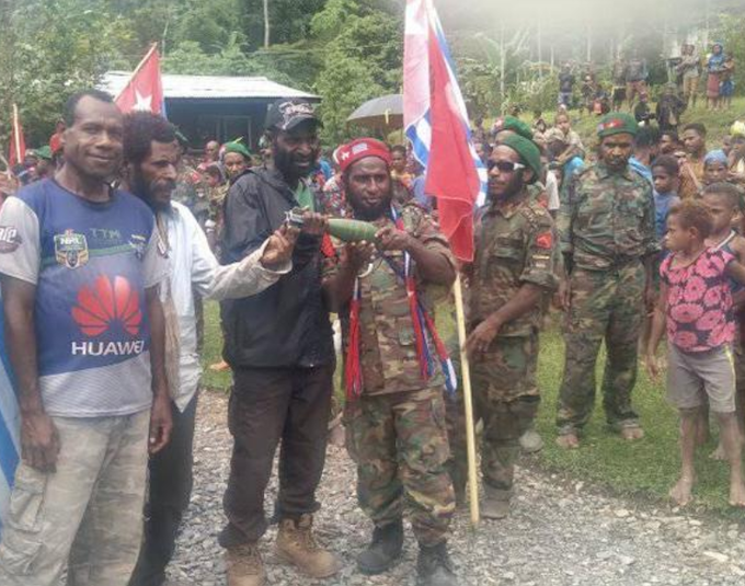 Unexploded bomb in West Papua