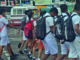 Fiji students walk to a secondary school in Suva