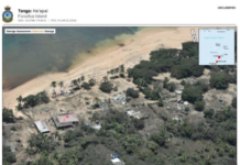 Aerial pictures of the tsunami damage on Fonoifua