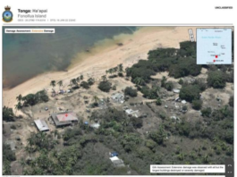 Aerial pictures of the tsunami damage on Fonoifua