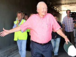 Former Tahiti president Gaston Flosse