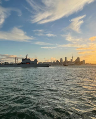 HMNZS Aotearoa bound for Tonga