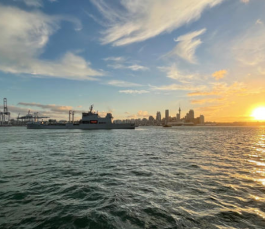 HMNZS Aotearoa bound for Tonga