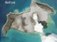 Satellite images of the Hunga Tonga-Hunga Ha'apai volcano before and after the 15-01-2022 eruption.
