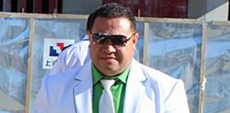 Tonga's Minister of Agriculture, Food and Forests Viliami Hingano