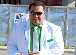 Tonga's Minister of Agriculture, Food and Forests Viliami Hingano