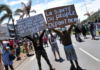 A Noumea demonstration over mandatory vaccination against covid-19