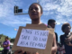 A Port Moresby protester condemns the spate of GBV attacks