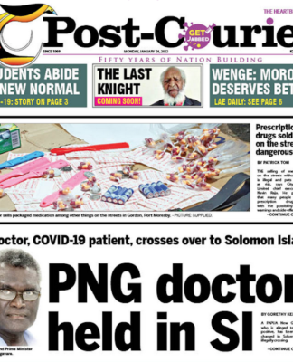 Post-Courier front page 240122