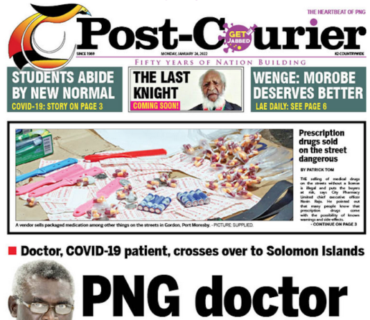 Post-Courier front page 240122