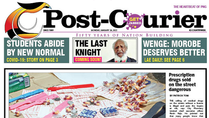 Post-Courier front page 240122